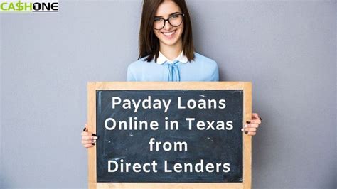 Online Payday Loans Texas Direct Lenders
